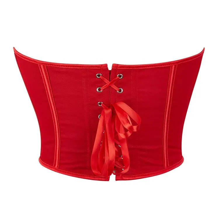 Womens Corset Tops Renaissance Boned Overbust Body Shaper Waist Cincher Bustier