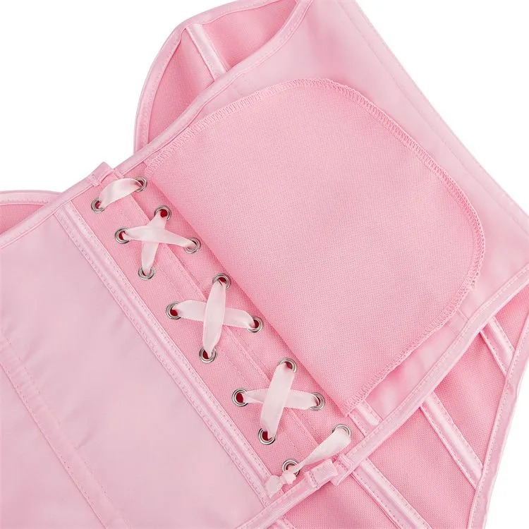 Womens Corset Tops Renaissance Boned Overbust Body Shaper Waist Cincher Bustier