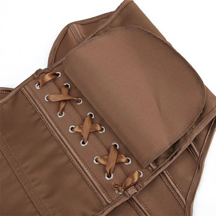 Womens Corset Tops Renaissance Boned Overbust Body Shaper Waist Cincher Bustier
