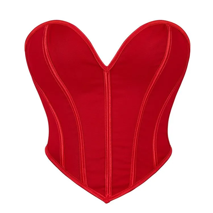 Womens Corset Tops Renaissance Boned Overbust Body Shaper Waist Cincher Bustier