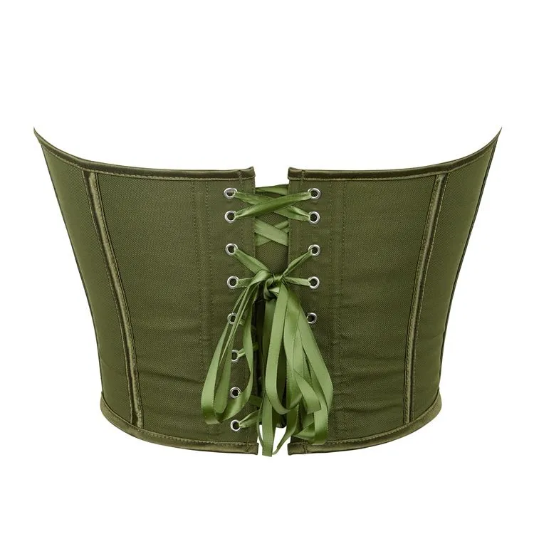 Womens Corset Tops Renaissance Boned Overbust Body Shaper Waist Cincher Bustier