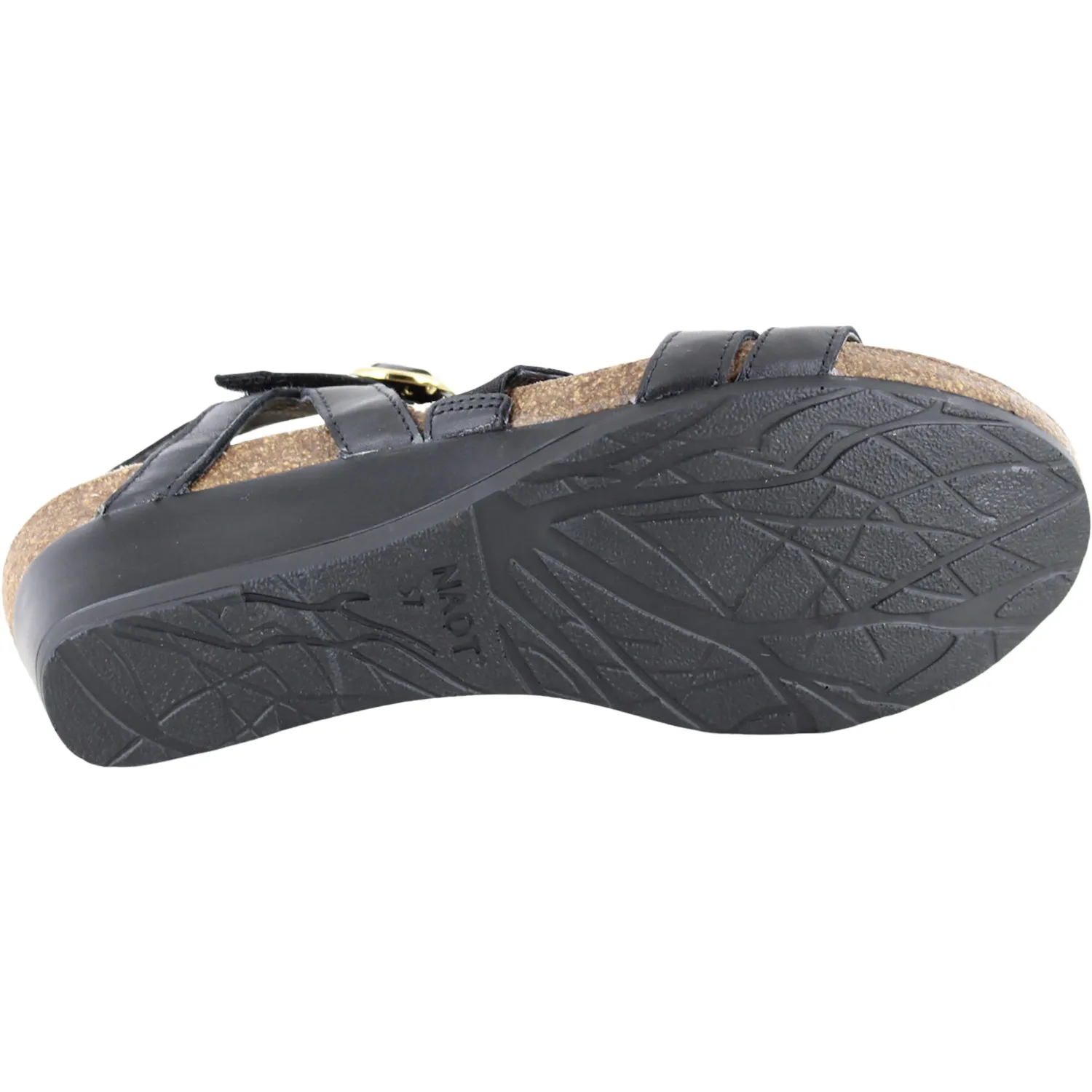 Women's Naot Sparkle Jet Black Leather