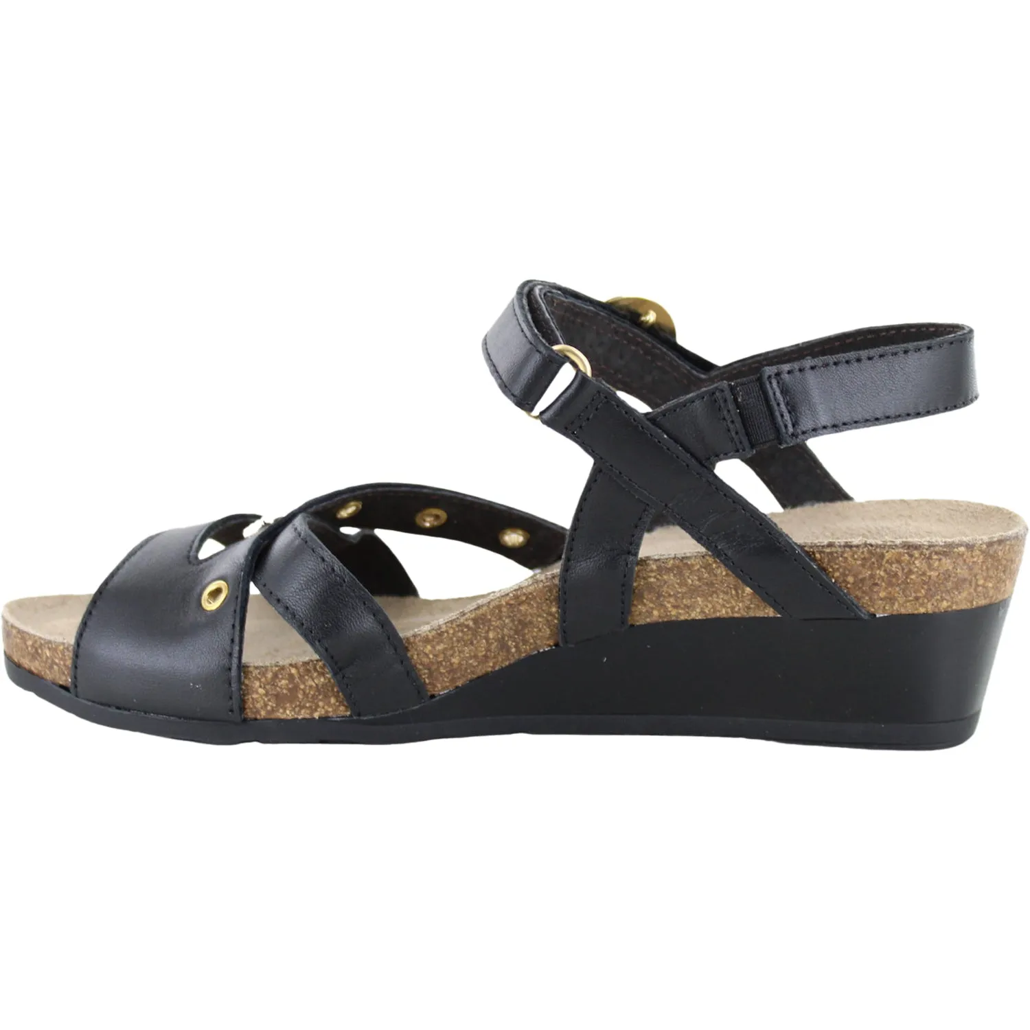 Women's Naot Sparkle Jet Black Leather