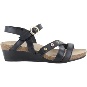 Women's Naot Sparkle Jet Black Leather