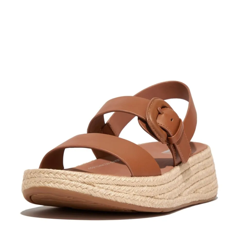 Women's Shoes Fitflop F-MODE ESPADRILLE Platform Slingback Sandals HP6-592 TAN