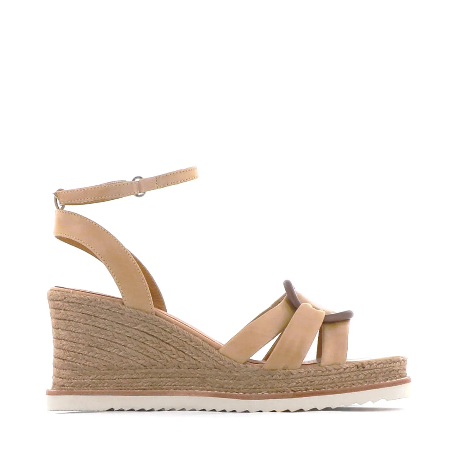 ZELINE LEATHER ESPADRILLE SANDALS