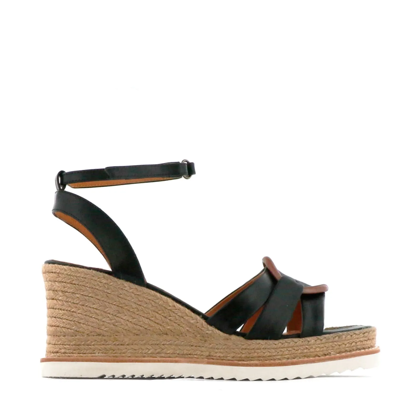 ZELINE LEATHER ESPADRILLE SANDALS
