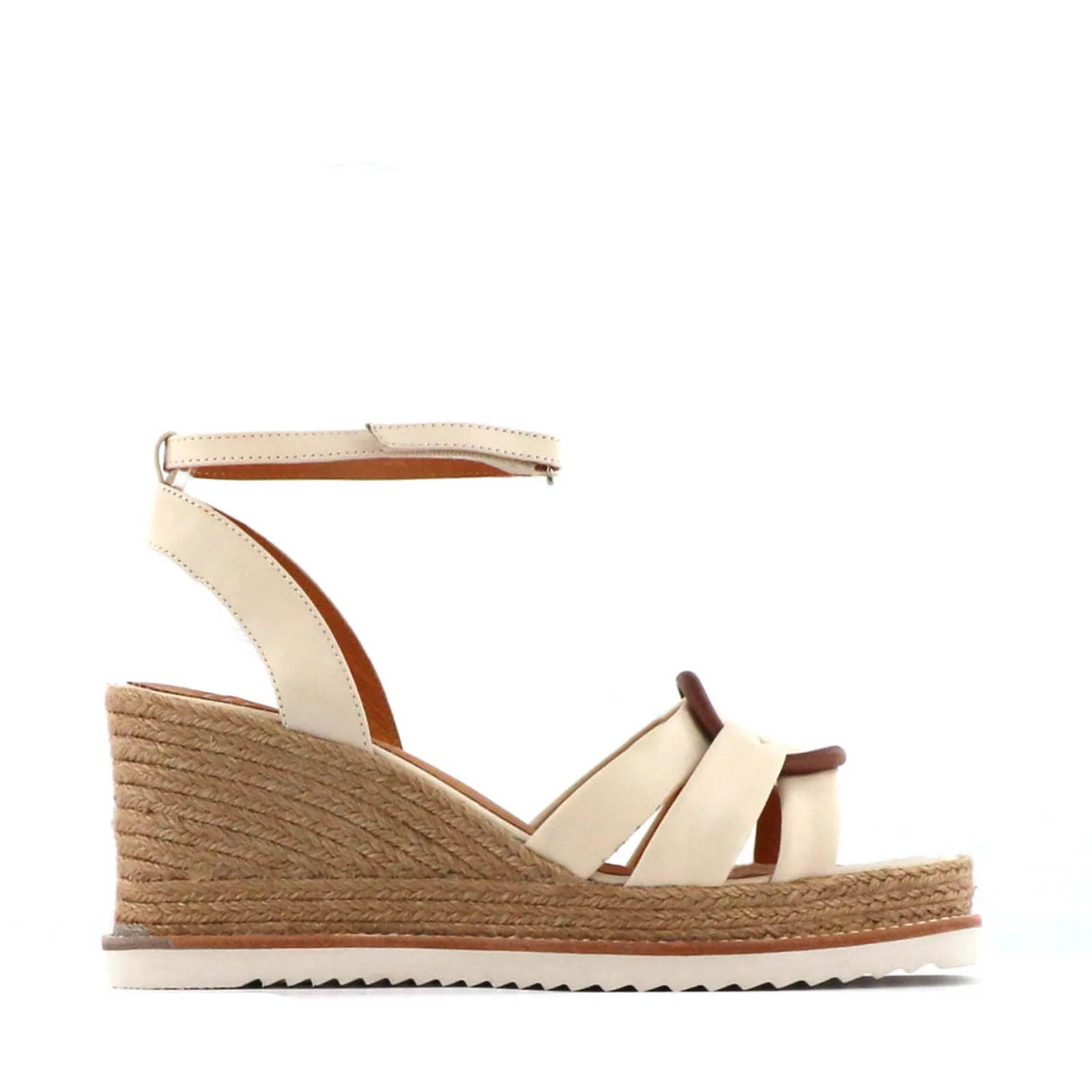 ZELINE LEATHER ESPADRILLE SANDALS