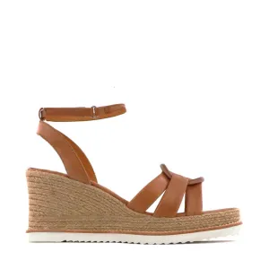 ZELINE LEATHER ESPADRILLE SANDALS