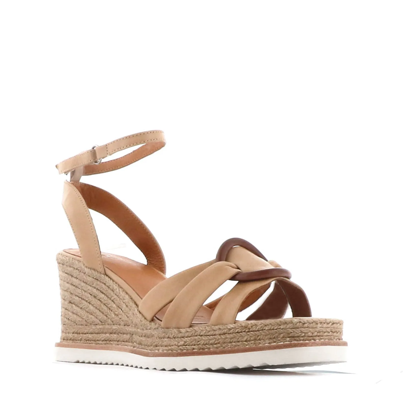 ZELINE LEATHER ESPADRILLE SANDALS